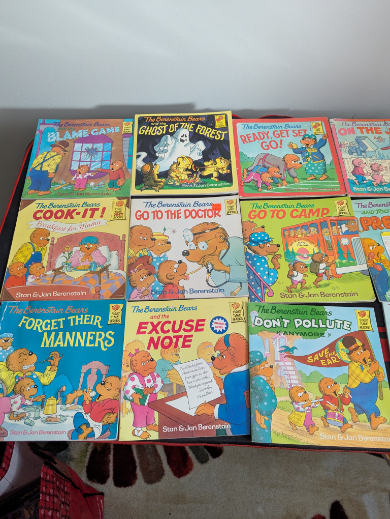 Lot of Vintage Berenstain Bears Books for Kids