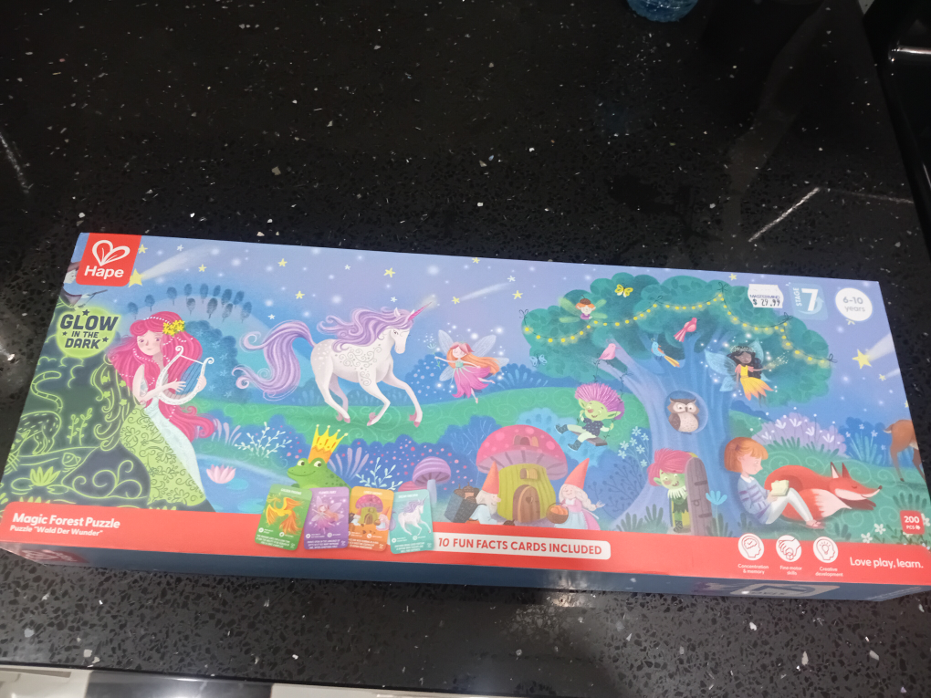 Hape Glow in the Dark Magic Forest Puzzle 200 Pieces