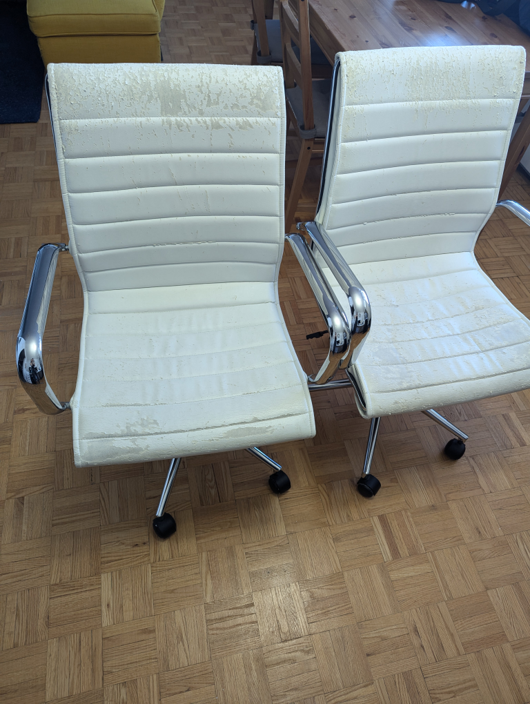 FREE 2 White Desk Chairs