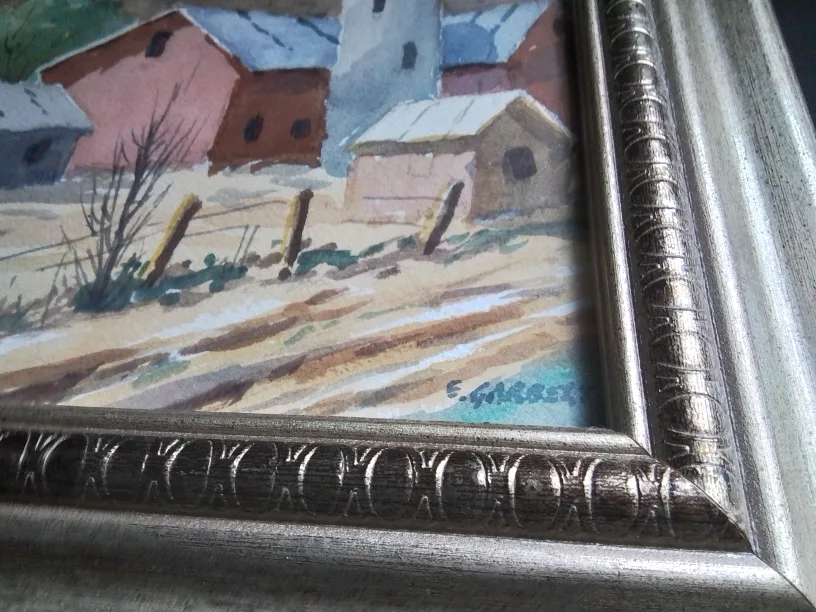 American WC on Paper Signed Edward Garbely w/ Prov image indicator(4)