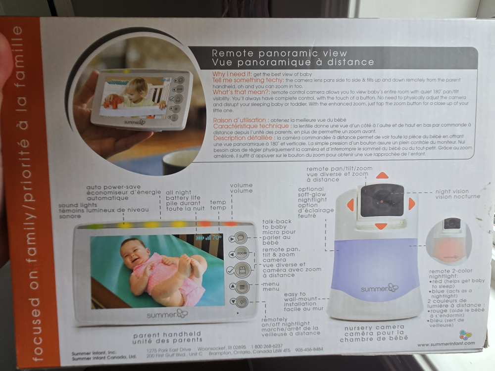 "Summer Infant" - Panorama Digital Video Baby Monitor - photo 2
