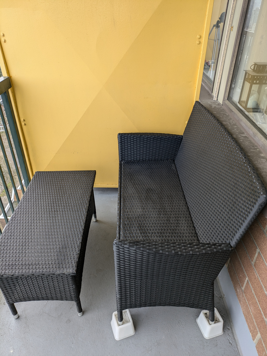 Black Wicker Patio Set