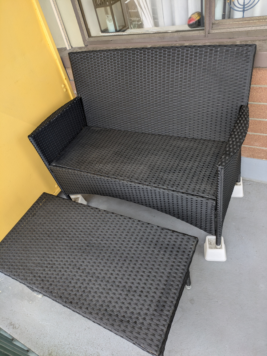Black Wicker Patio Set - photo 3