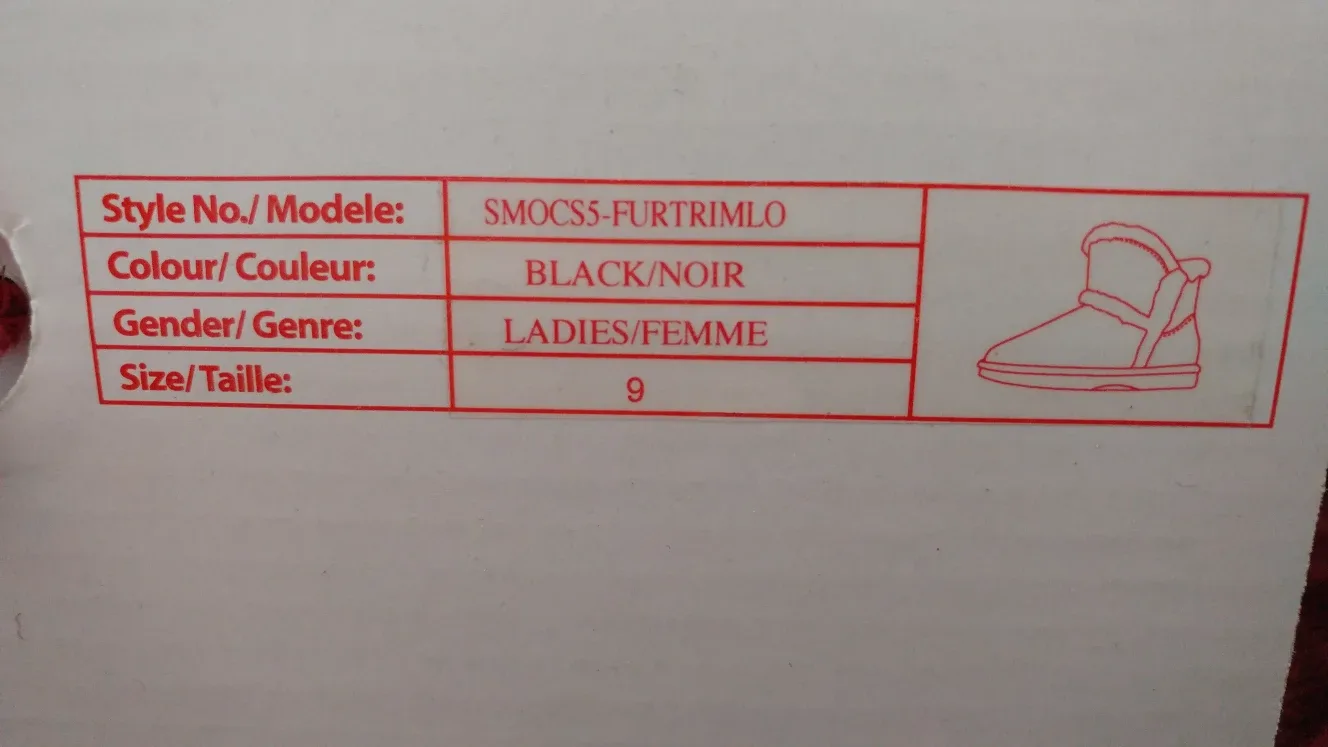 SoftMoc Women's Size 9 Black Fur Trim Boots image indicator(3)