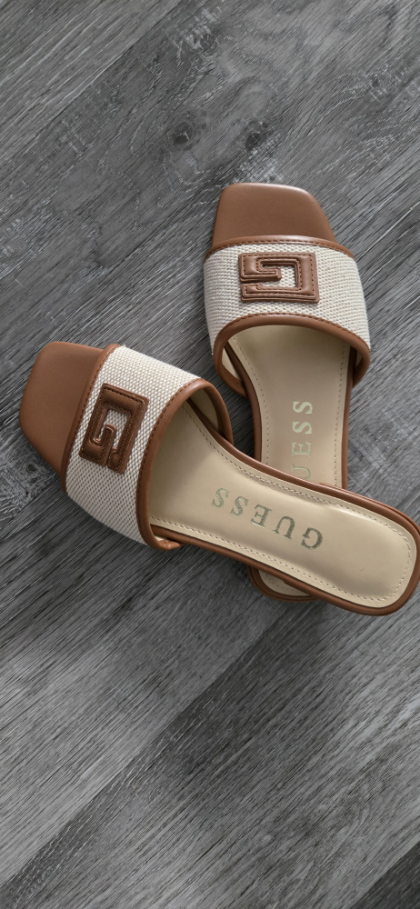 Women's Brown and Beige Slides - photo 2