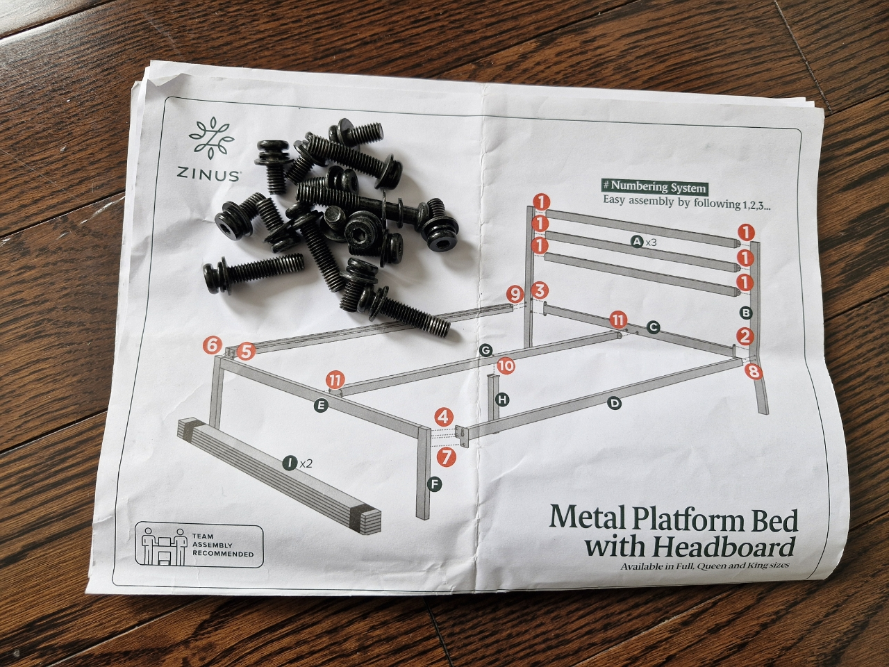 Zinus Mia Full Metal Platform Bed Frame - photo 3