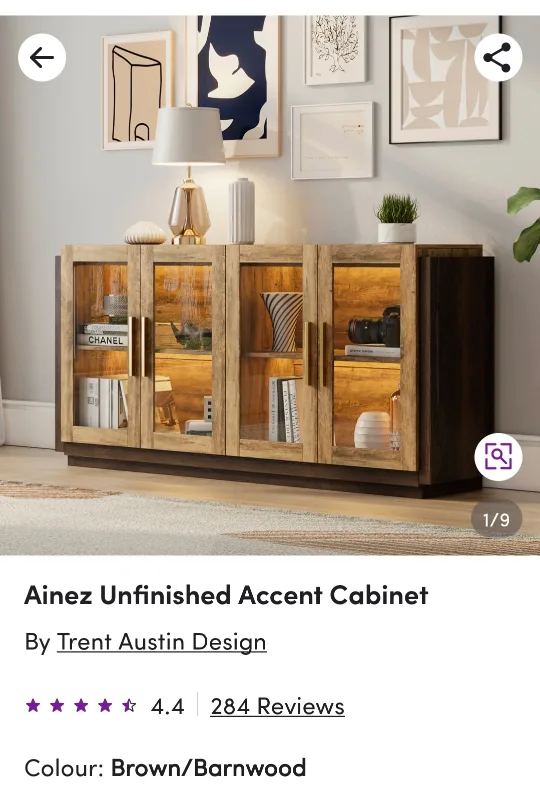Ainez Unfinished Accent Cabinet by Trent Austin Design 🥕 image indicator(2)