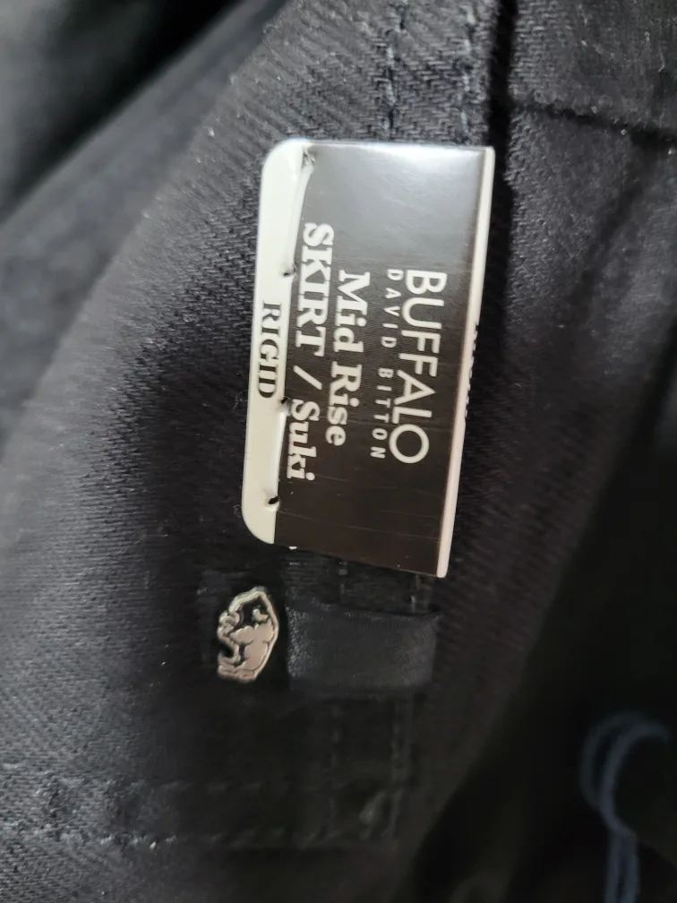 Buffalo David Bitton Black Denim Mini Skirt image indicator(10)