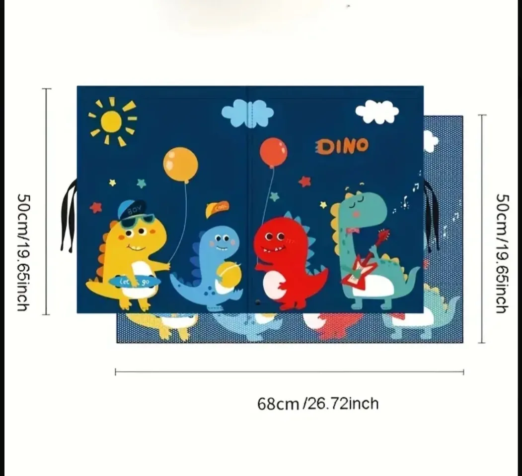 Dinosaur Car Sunshades for Kids - Double Layer Protection image indicator(3)