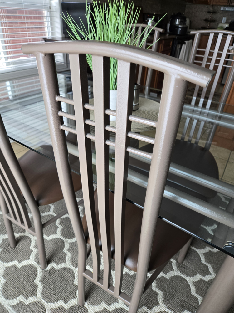 Glass Dining table x 6 chairs - photo 5