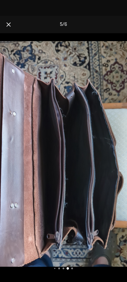 Vintage Leather Briefcase - photo 2