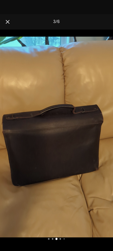 Vintage Leather Briefcase - photo 4