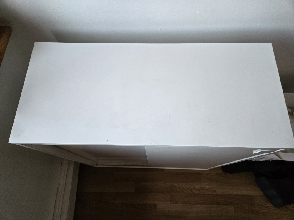 White Sliding Door Shoe Cabinet - photo 2