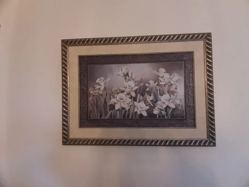 Two Framed Floral Prints thumbnail
