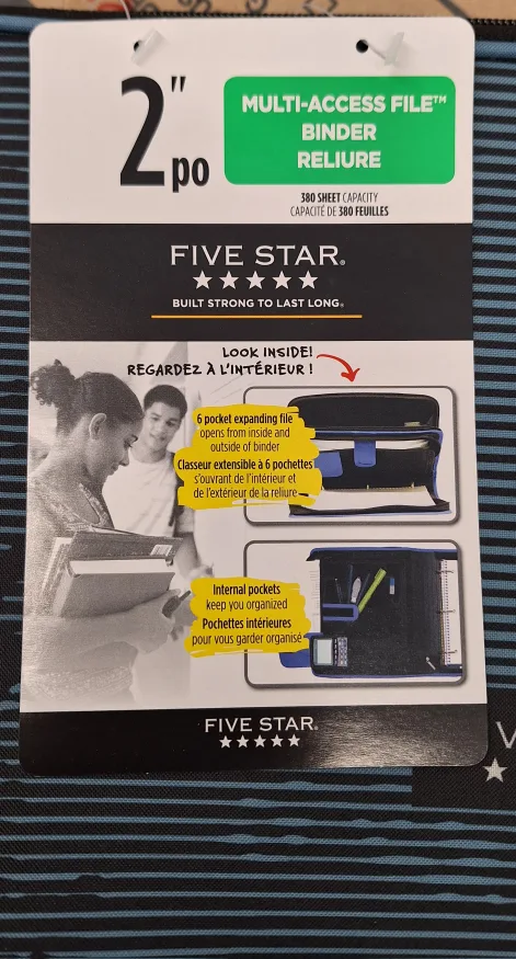 Five Star Zipper Binder Plus Multi Access File, 2" image indicator(5)