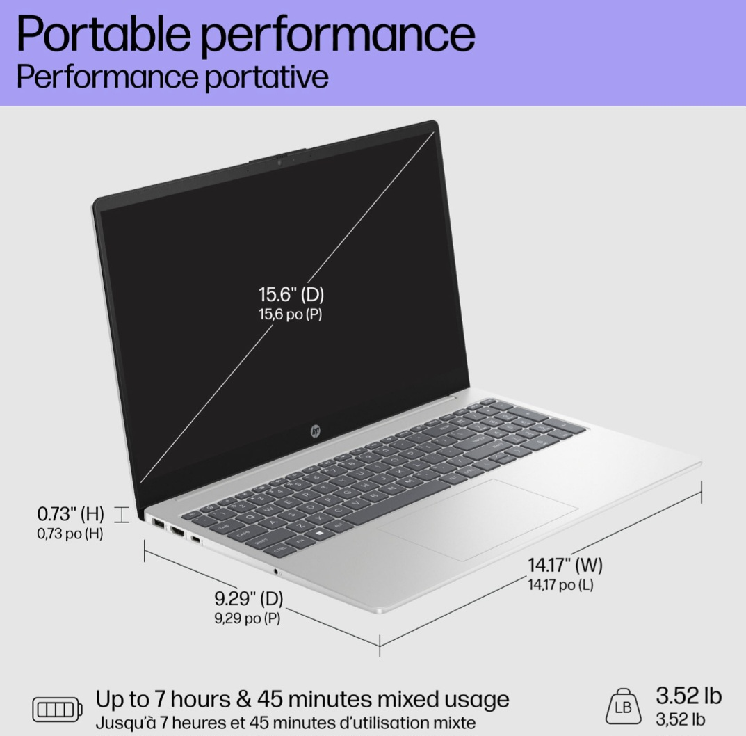HP 15.6" Laptop - Intel Core i7-1255U - photo 3