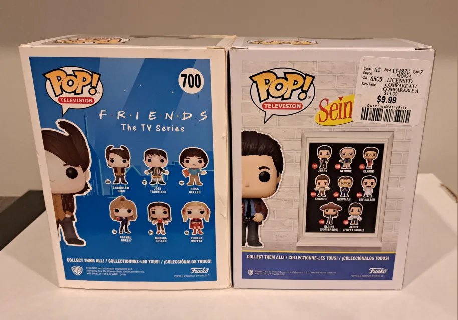 Friends & Seinfeld Funko Pop! Chandler Bing & Jerry Seinfeld image indicator(3)