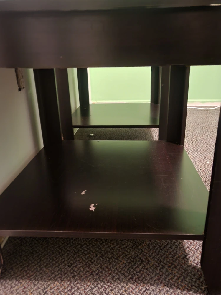 Pair of Dark Brown End Tables - photo 2