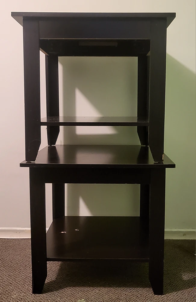 Pair of Dark Brown End Tables - photo 3