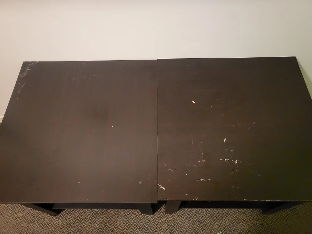 Pair of Dark Brown End Tables - photo 4