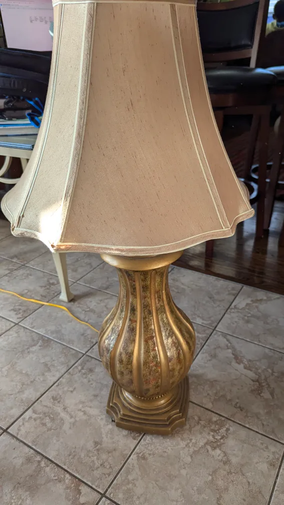 Elegant Gold Table Lamp with Shade image indicator(2)