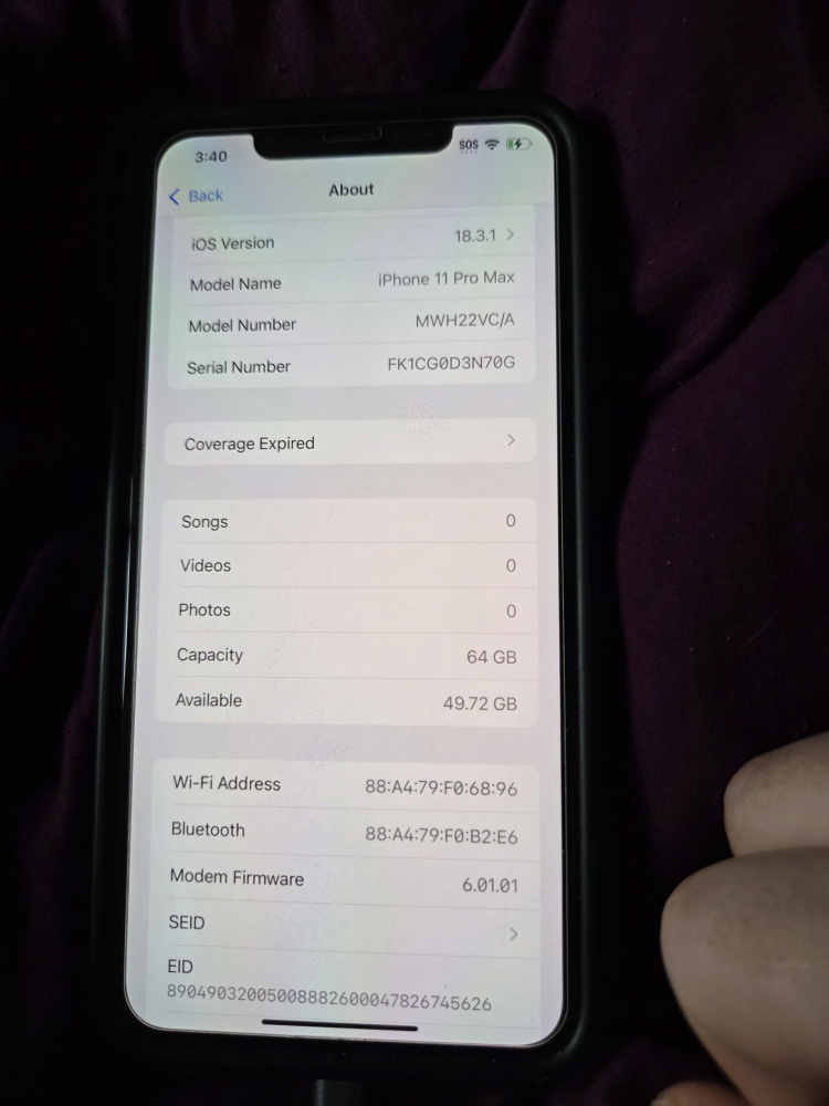 iPhone 11 Pro Max 64GB