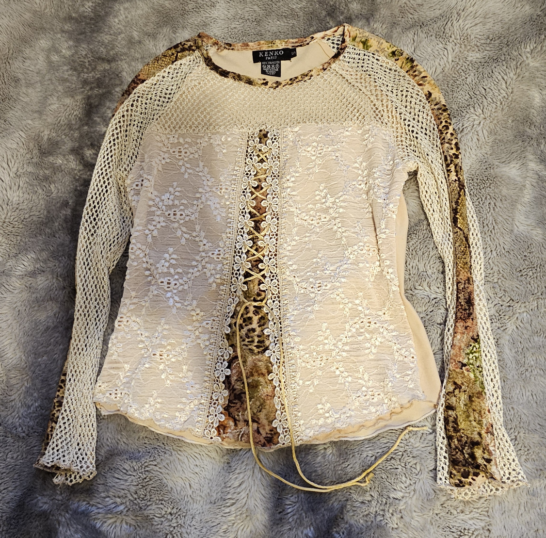 Kenko Paris Long Sleeve Blouse y2k