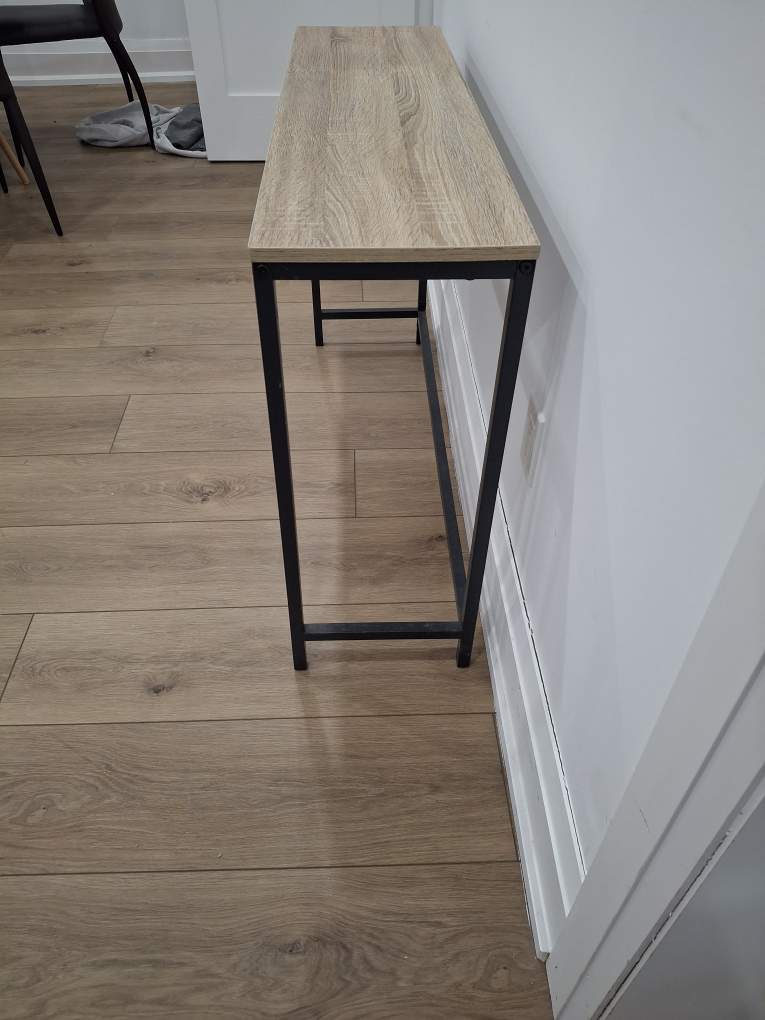 Modern Console Table with Black Metal Legs - photo 4