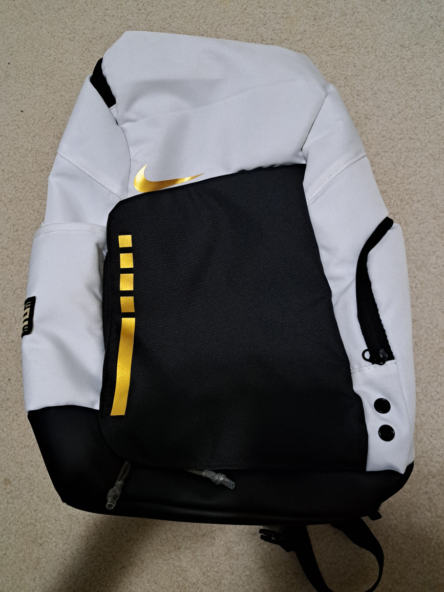 Nike Elite Backpack - White/Black/Gold