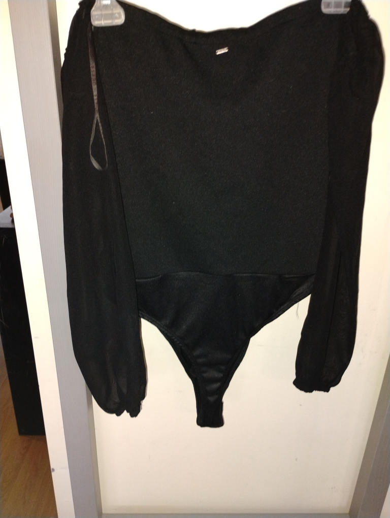 GUESS Black Off-the-Shoulder Bodysuit - Size L - photo 4