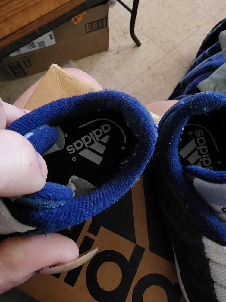 Infant Adidas Tennis Sue I Size 20 Blue Sneakers image indicator(4)