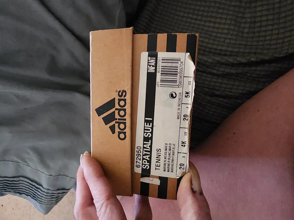 Infant Adidas Tennis Sue I Size 20 Blue Sneakers image indicator(5)