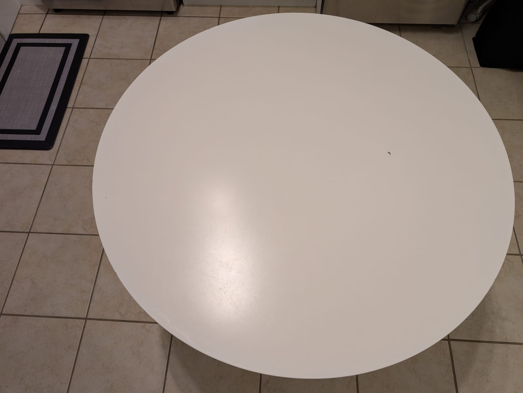 White Round Dining Table - photo 4