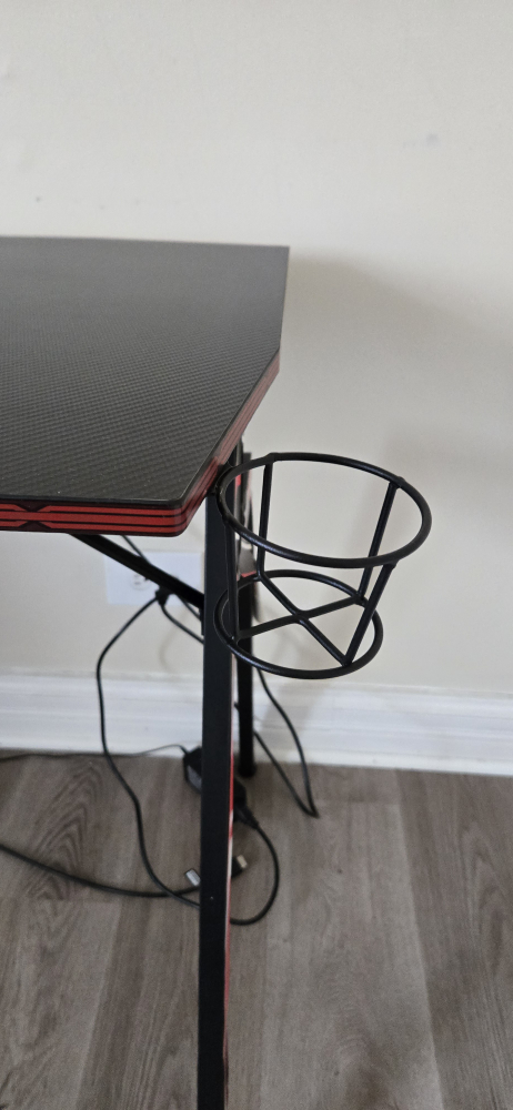 Gaming Desk with Triple Monitor Mount - photo 2