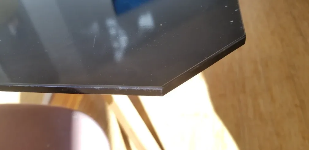 Modern Black Glass-Top Dining Table with Two Velvet Chairs image indicator(5)