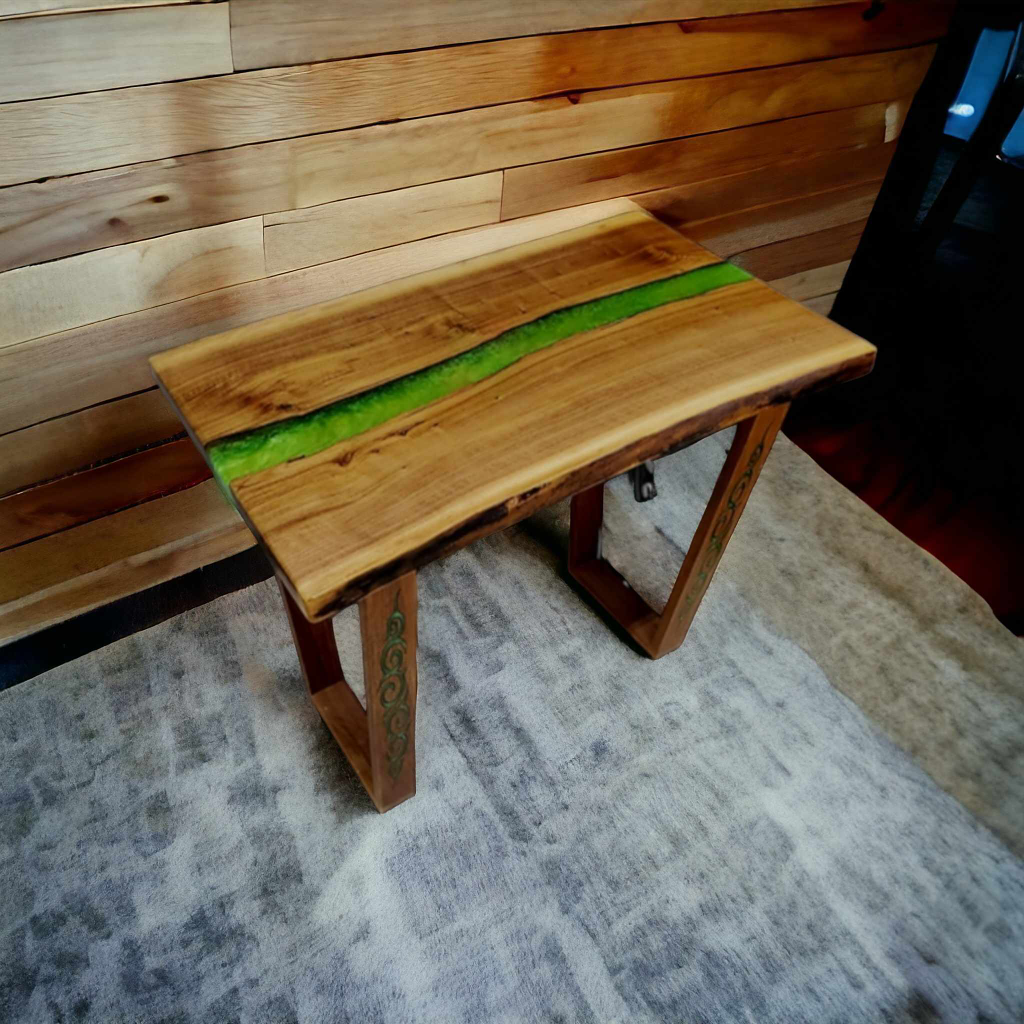 Live Edge Resin Coffee Table
