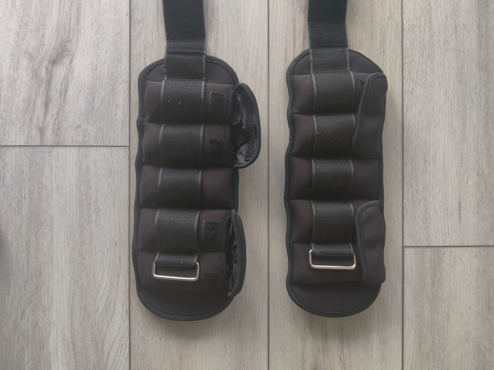Sportneer Adjustable Ankle/Wrist Weights – 1 Pair (Up to 10 lbs)