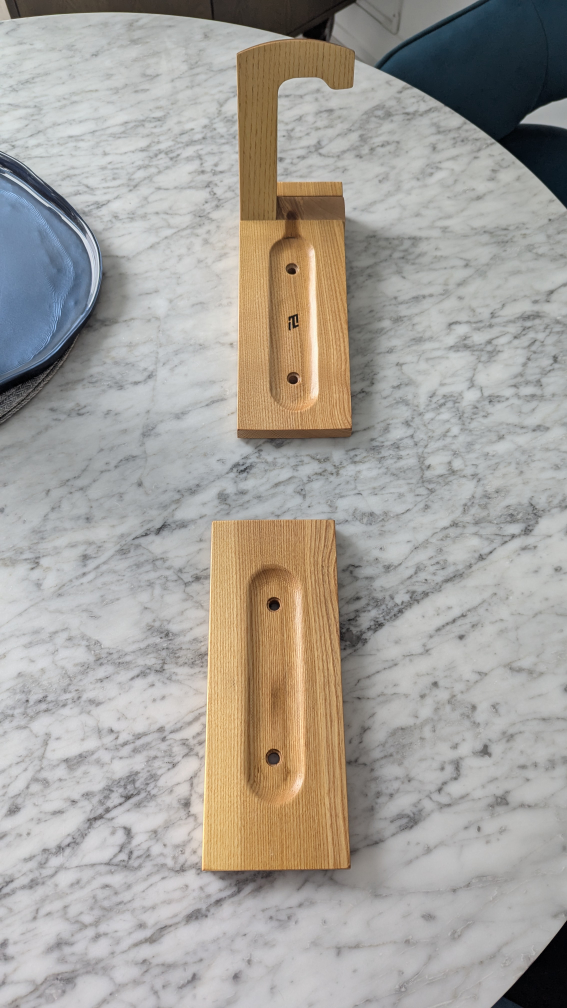 Wooden Bicycle Wall Mount Rack - Holds Two Bikes - photo 5