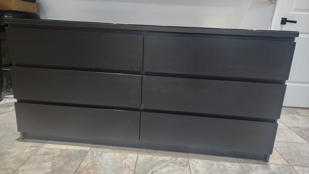 IKEA MALM 6-Drawer Dresser - Black - photo 2