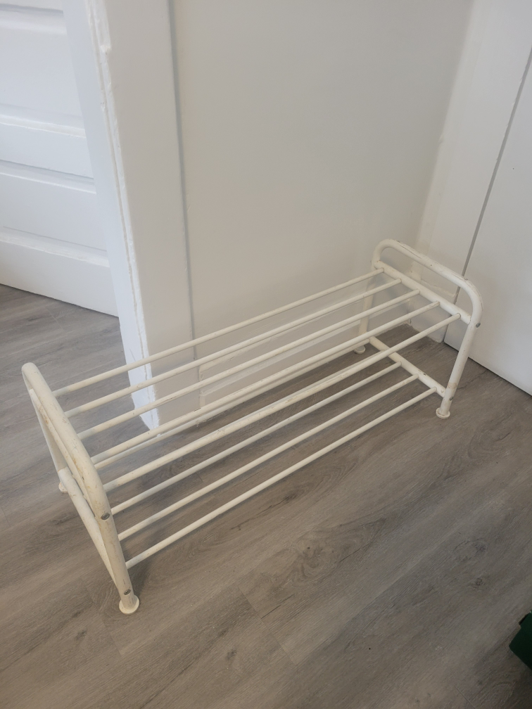 White Metal Shoe Rack - photo 2