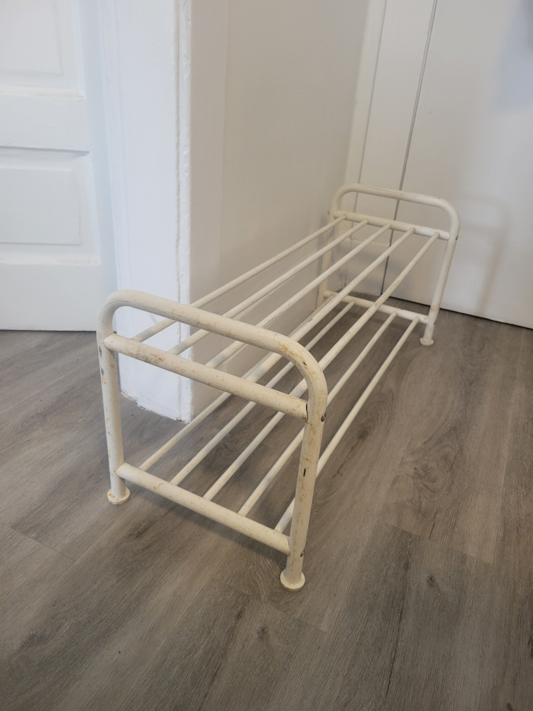 White Metal Shoe Rack - photo 3