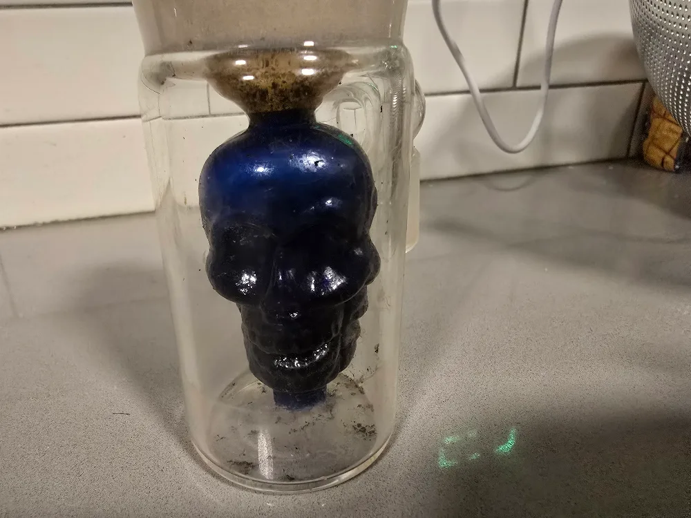 Glass Skull Water Pipe/Bong attachment image indicator(3)