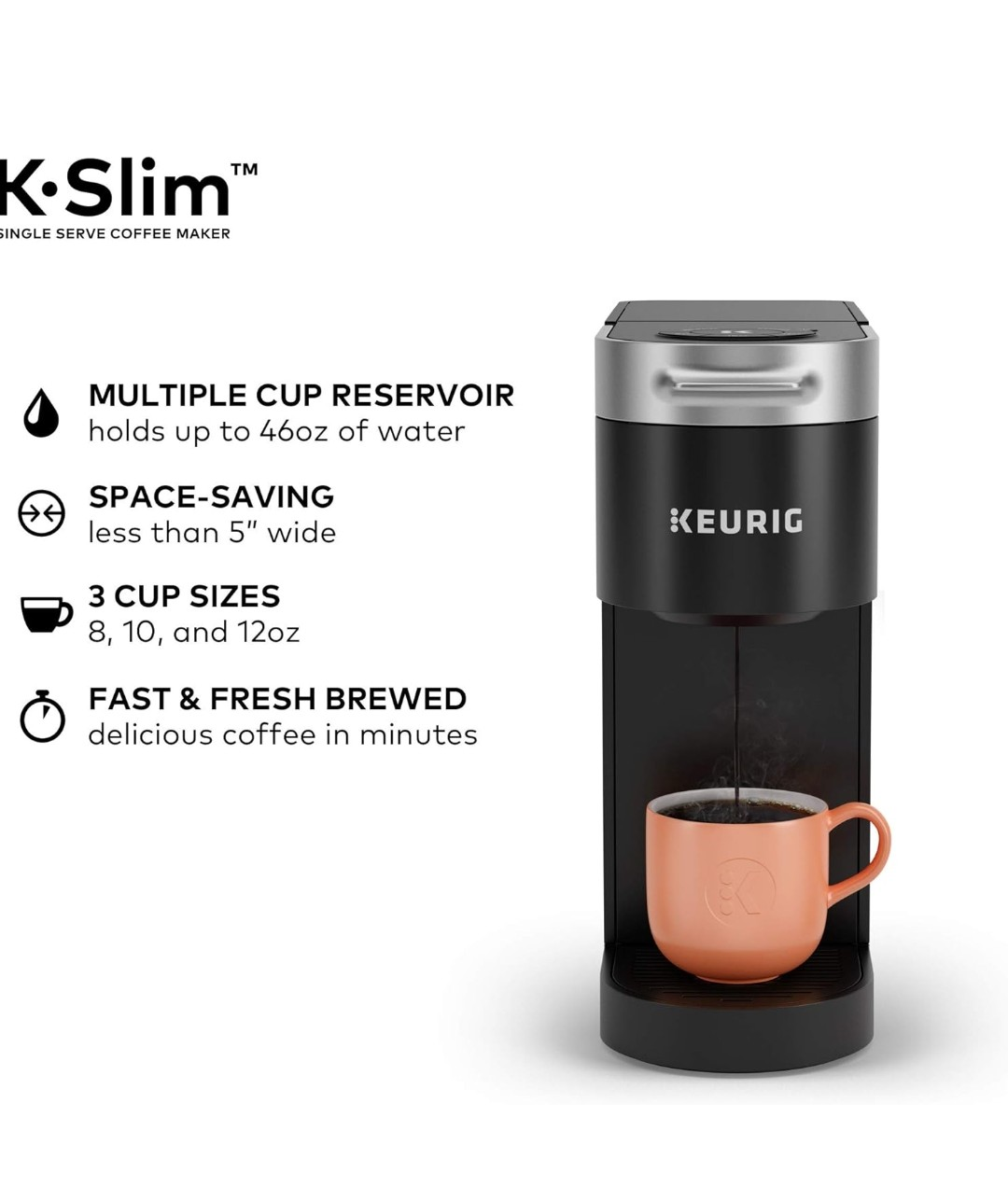 Keurig K-Slim Single Serve Coffee Maker - photo 3
