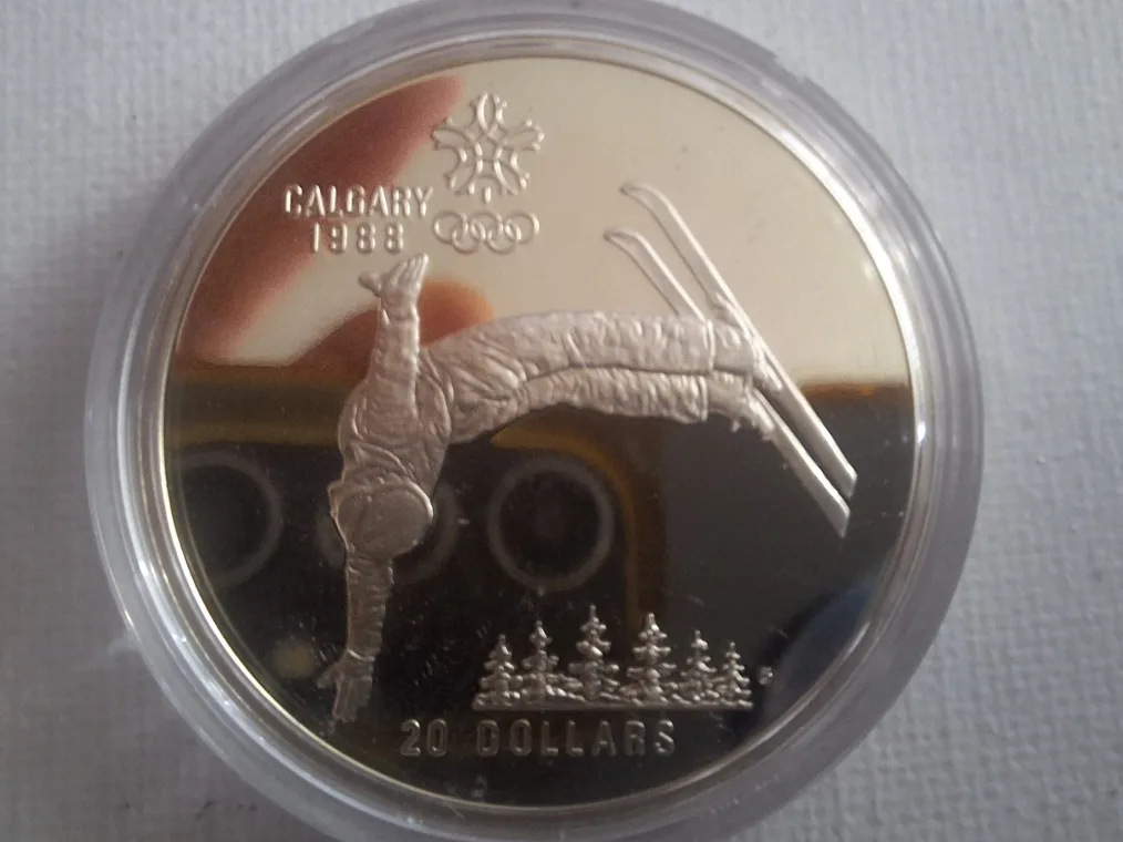 Calgary 1988 Sterling Silver Olympic Winter Coins image indicator(2)