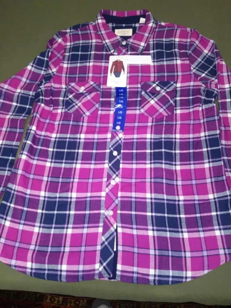 Women's Weatherproof Vintage Plaid Flannel Shirt - Large image indicator(2)