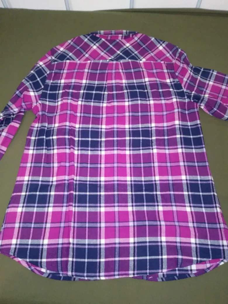 Women's Weatherproof Vintage Plaid Flannel Shirt - Large image indicator(3)