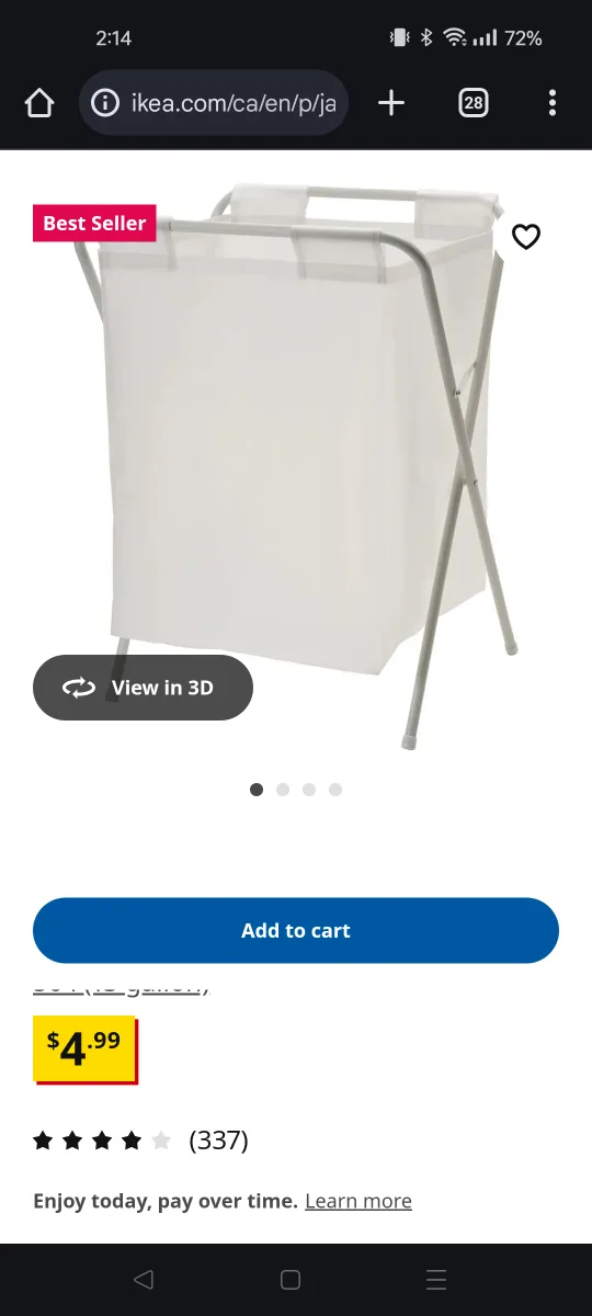 FREE IKEA Laundry Basket Minor rips image indicator(5)