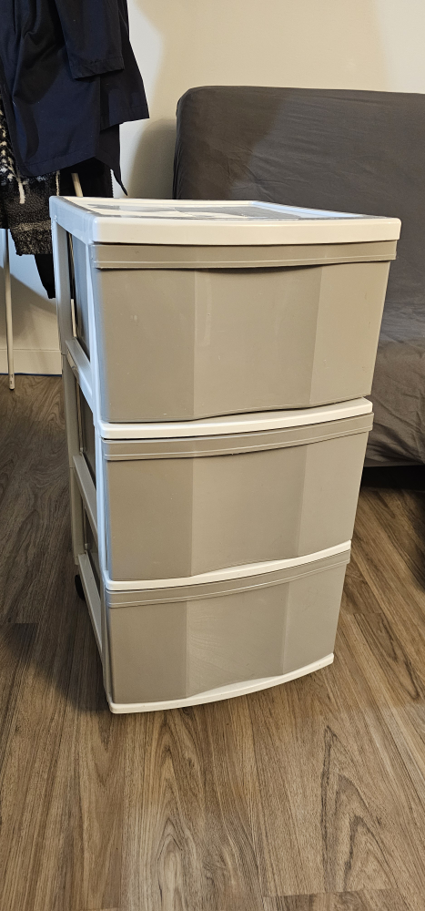 Three-Drawer Rolling Storage Unit - photo 2