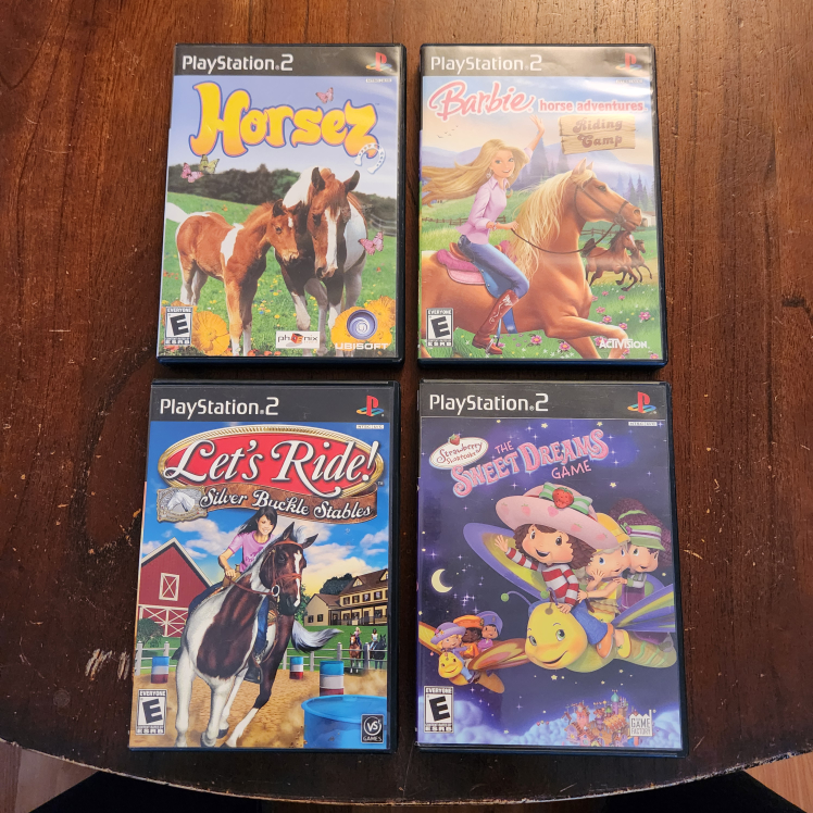 Four PlayStation 2 Horse-themed Games