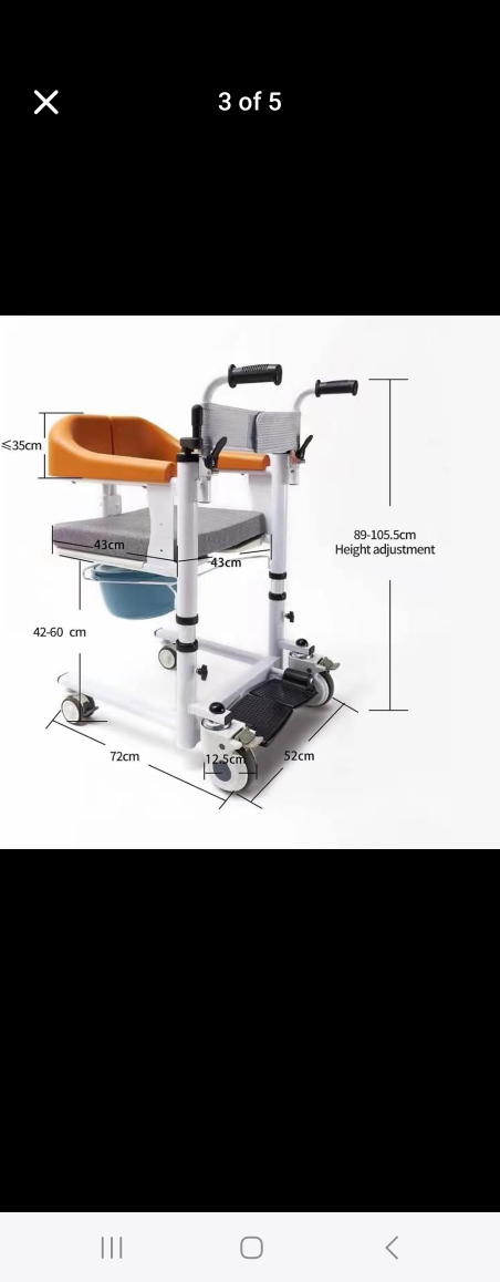 Electric Height Adjustable Patient Lift Chair - 2nd gen - photo 3
